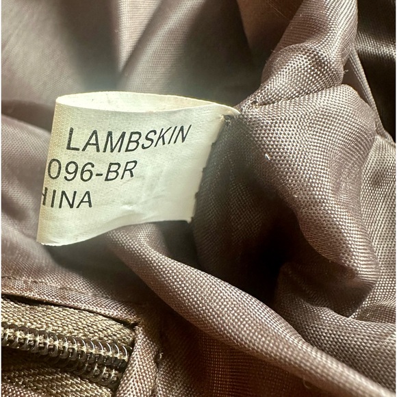 Dark Chocolate Brown Patchwork Lambskin Leather Vintage Travel Tote Bag - Picture 9 of 15